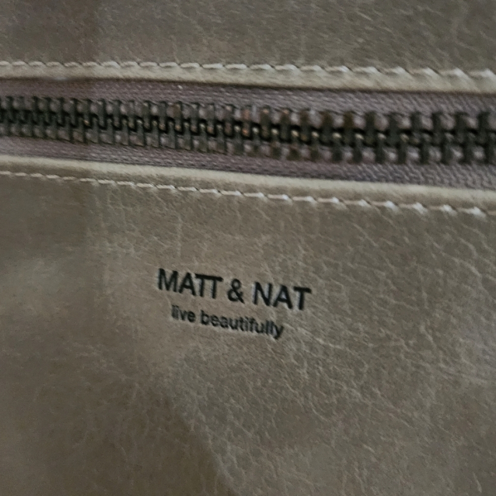 Matt & Nat Grey Vegan Crossbody With Adjustable Shoulder Strap Purse - Picture 3 of 9
